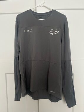 Fox Men’s Long Sleeve Shirt in Charcoal